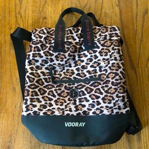 Pure Barre /Vooray Leopard Print bag
